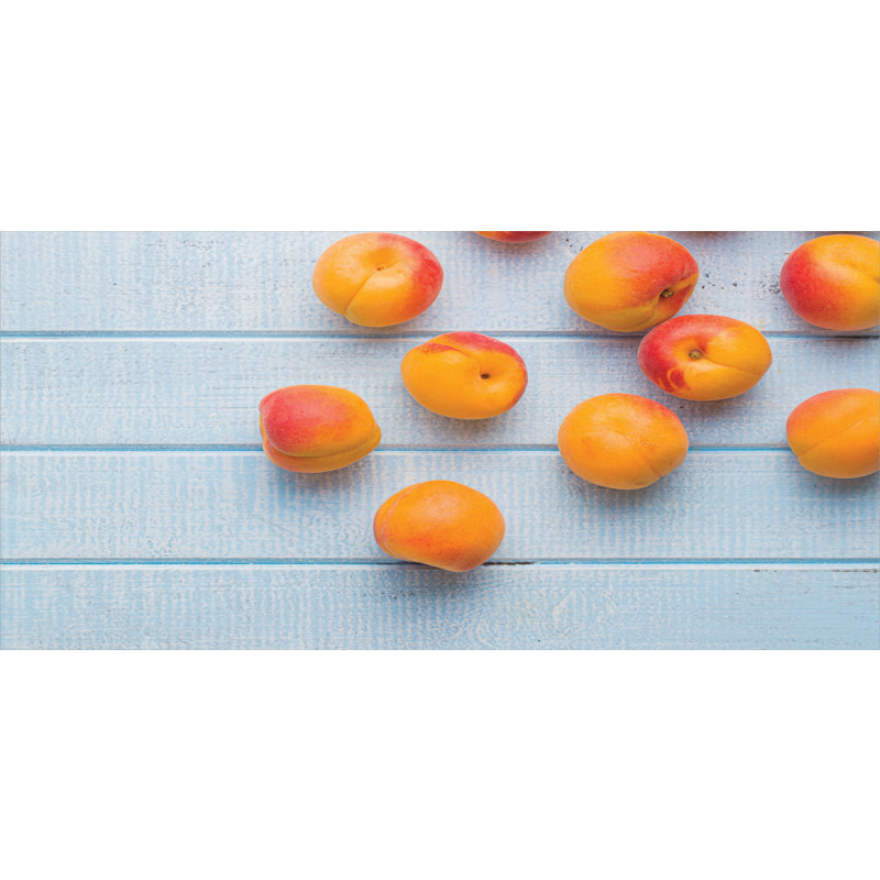 Apricots on Blue Wooden Table Mug