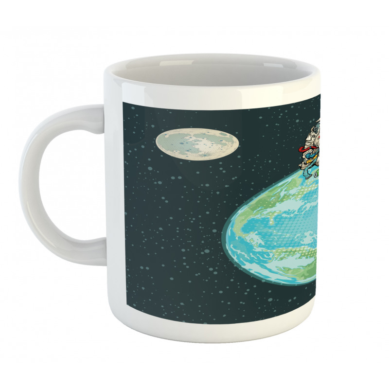 Spaceman Asking for Help Mug