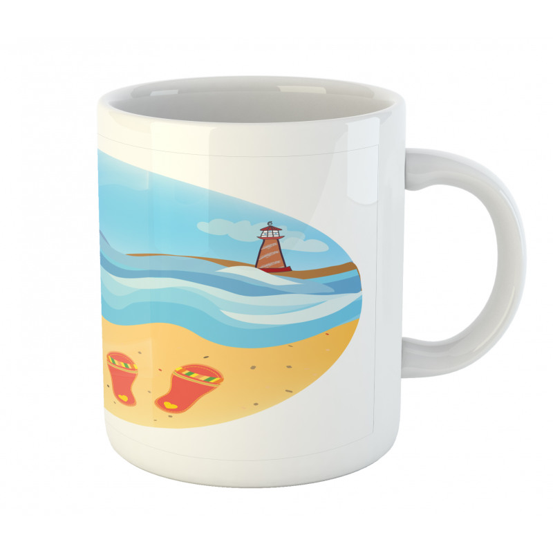 Minimal Doodle Ocean Mug