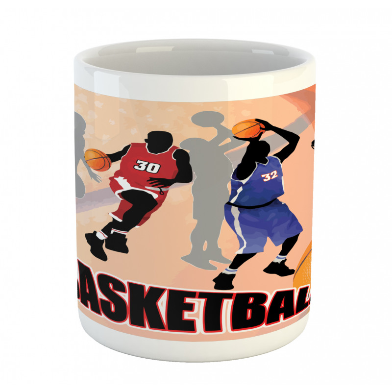 Vintage Basketball Art Mug