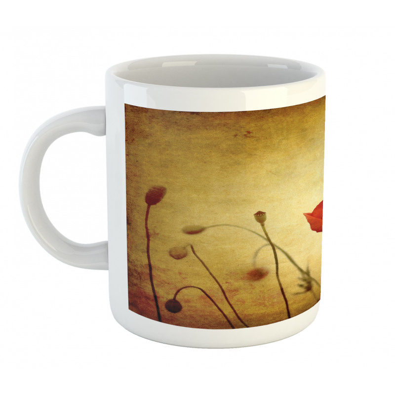 Poppy Flowers Bohemian Mug