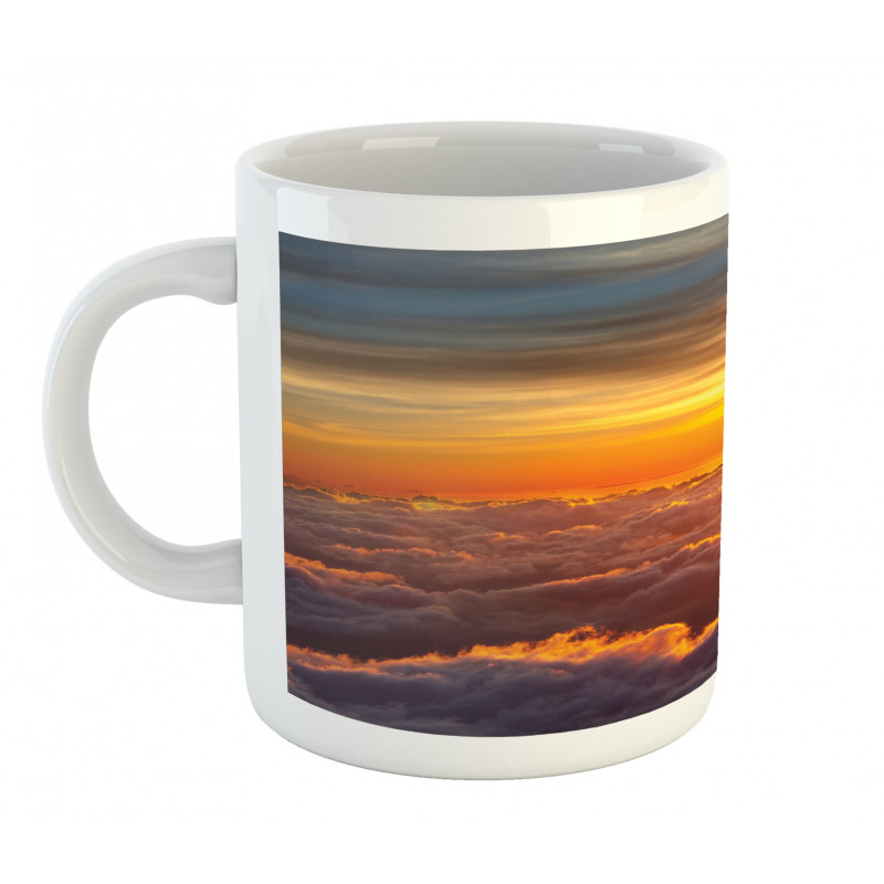 Sunset Scene on Clouds Mug