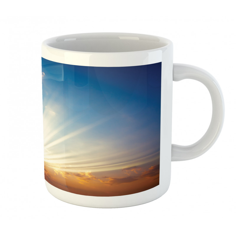 Sunbeams in Sky Scenery Mug