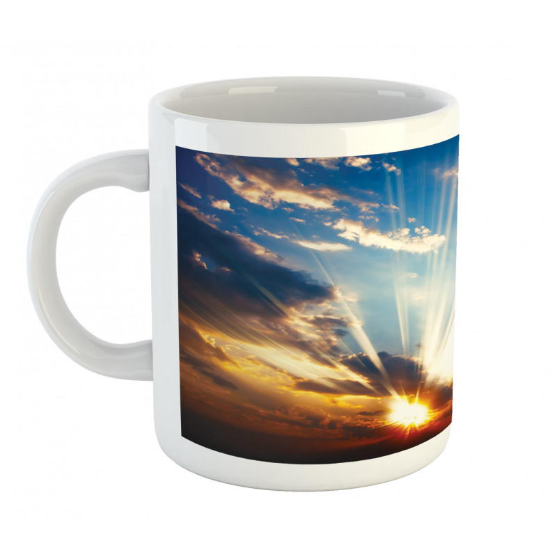 Sunbeams in Sky Scenery Mug