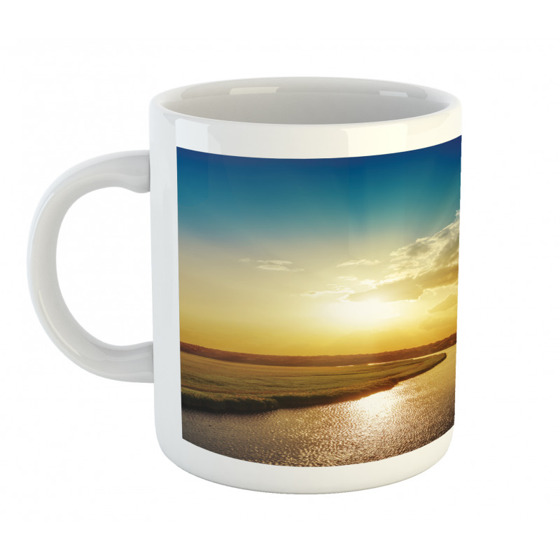 Dreamy Sunset on River Mug