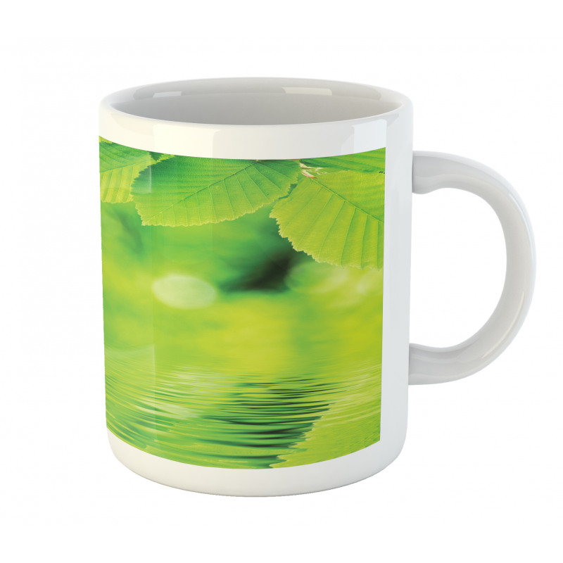 Leaves and River Peace Mug