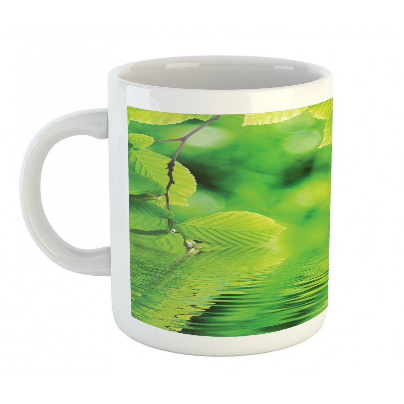 Leaves and River Peace Mug