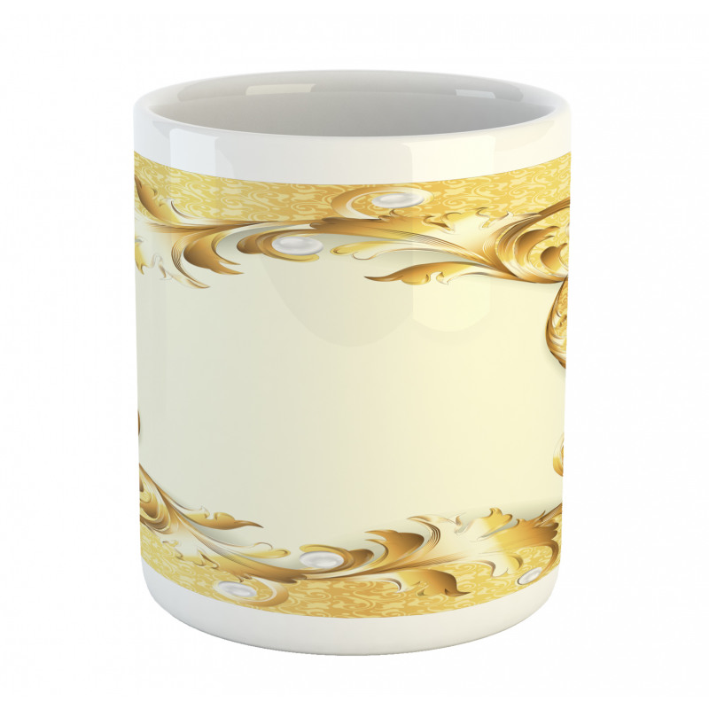 Golden Floral Ornament Mug