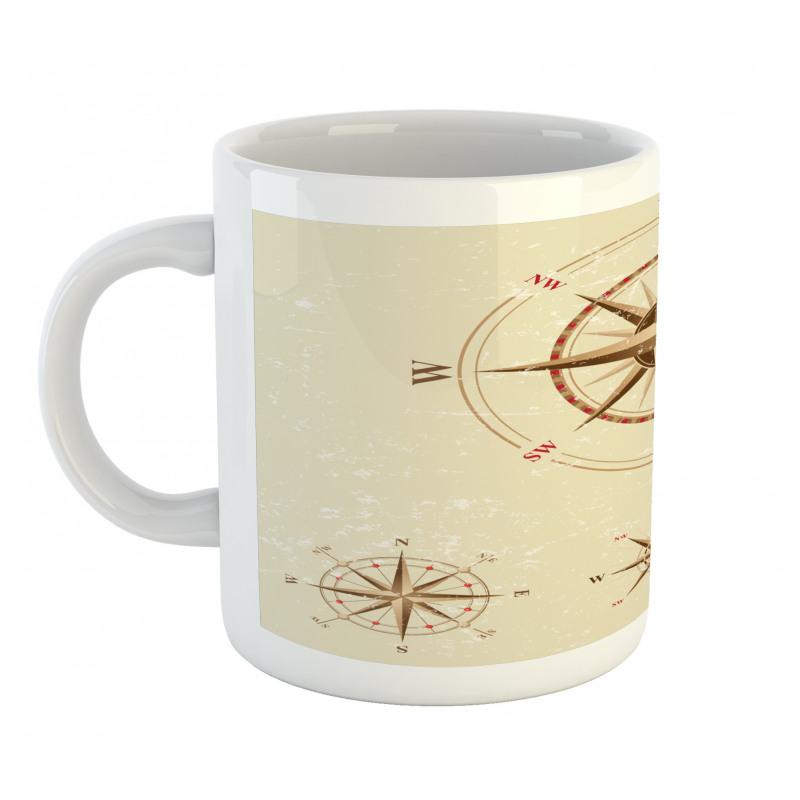 Compass Nautical Retro Mug