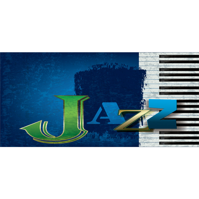 Jazz Music Keys Guitar Mug
