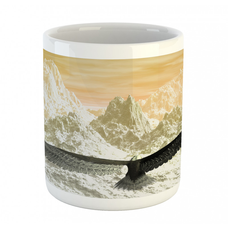 Eagle Flying Mountains Mug