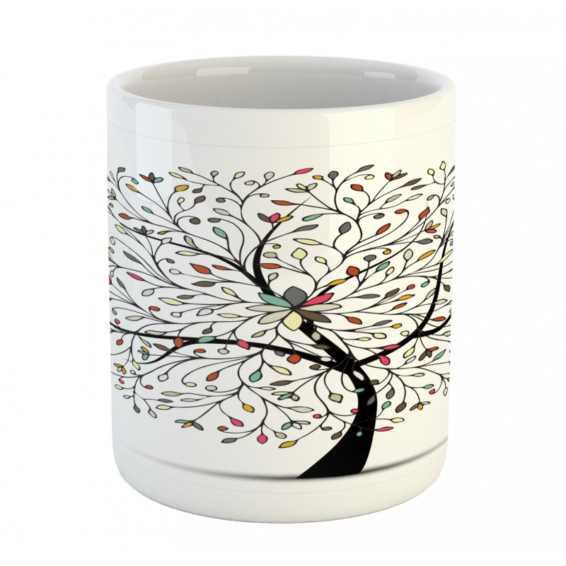 Colorful Leaves Surreal Tree Mug