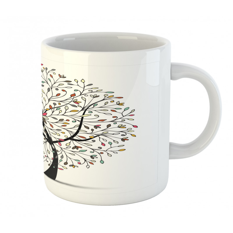 Colorful Leaves Surreal Tree Mug