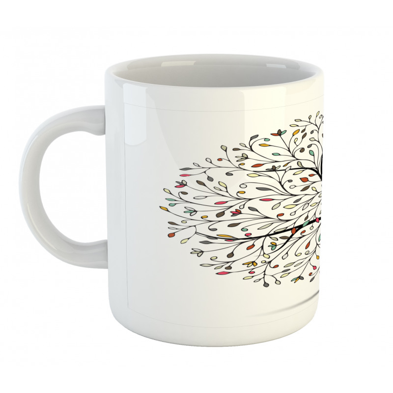 Colorful Leaves Surreal Tree Mug