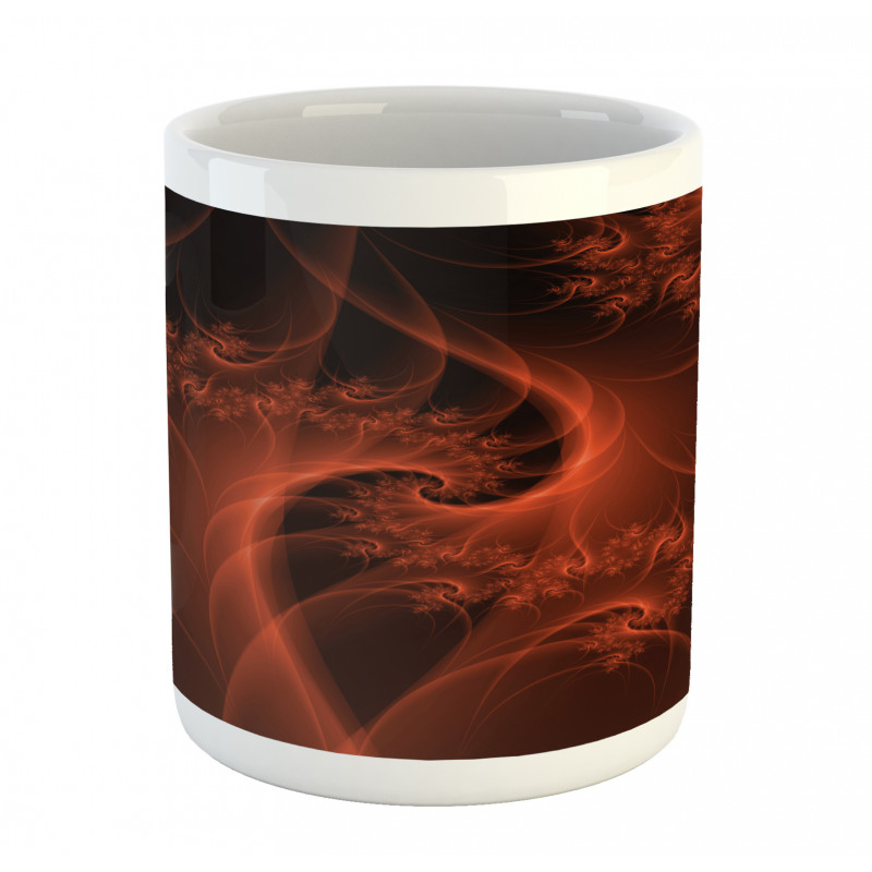 Digital Swirls Floral Mug