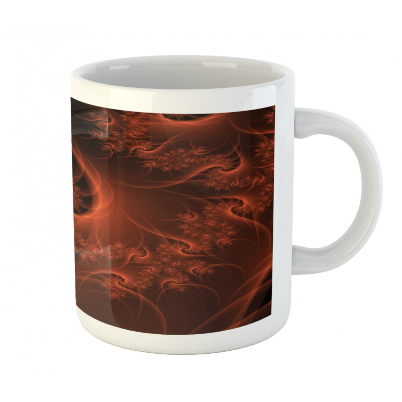 Digital Swirls Floral Mug