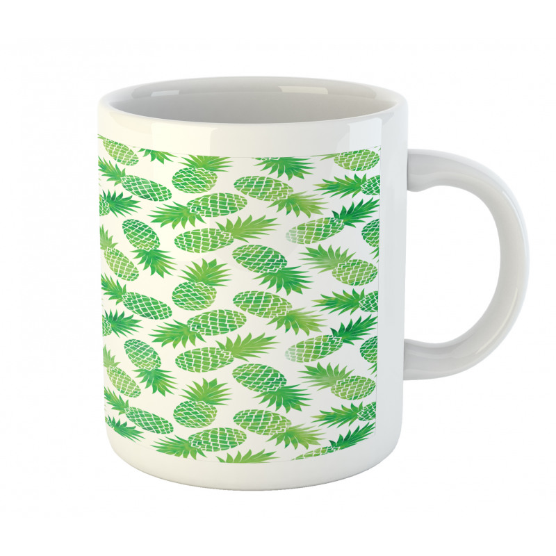 Exotic Pineapple Pattern Mug
