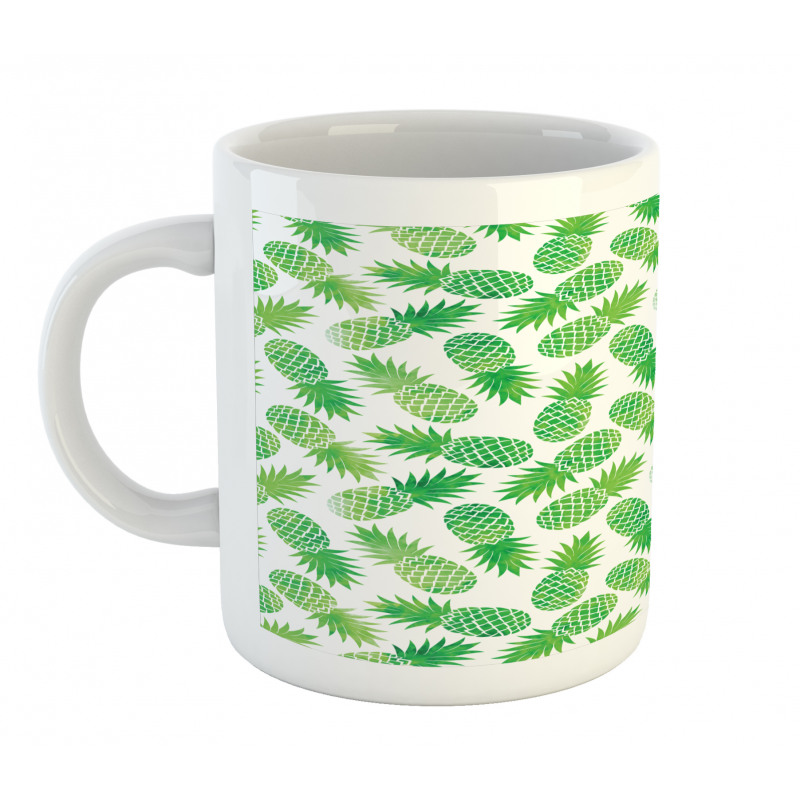 Exotic Pineapple Pattern Mug