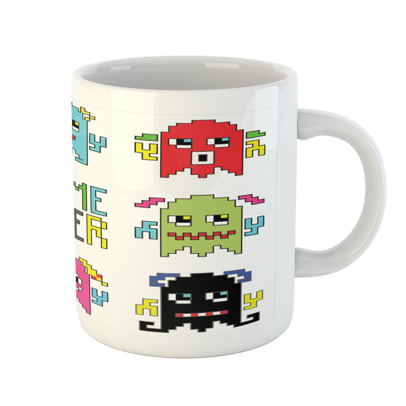 Pixel Robot Emotion Mug