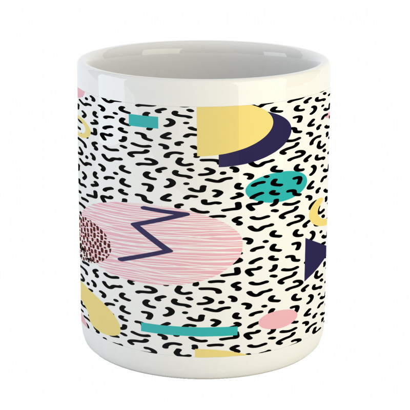 Retro Geometric Shapes Mug