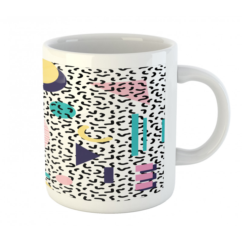 Retro Geometric Shapes Mug