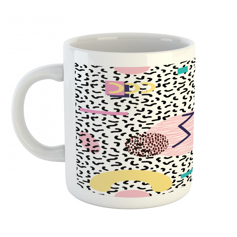 Retro Geometric Shapes Mug