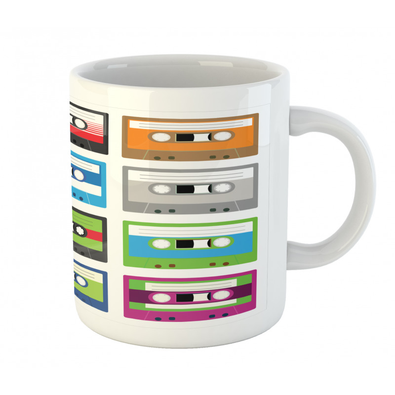 Retro Cassette Collage Mug