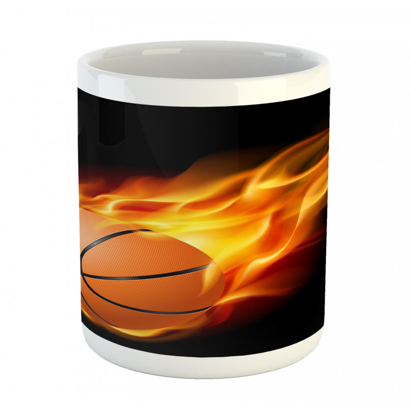 Basketball Fire Shoot Mug