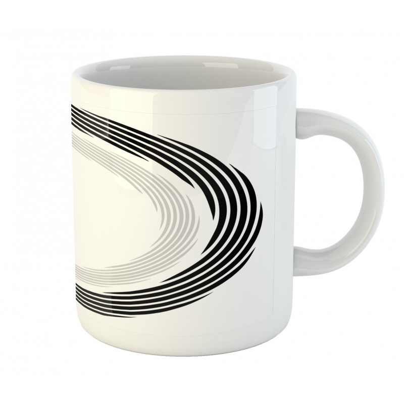 Abstract Art Theme White Mug