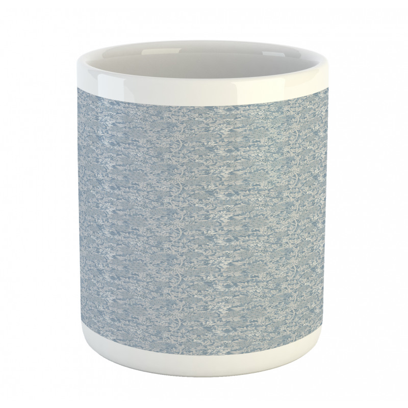 Botanical Dusty Blue Tones Mug