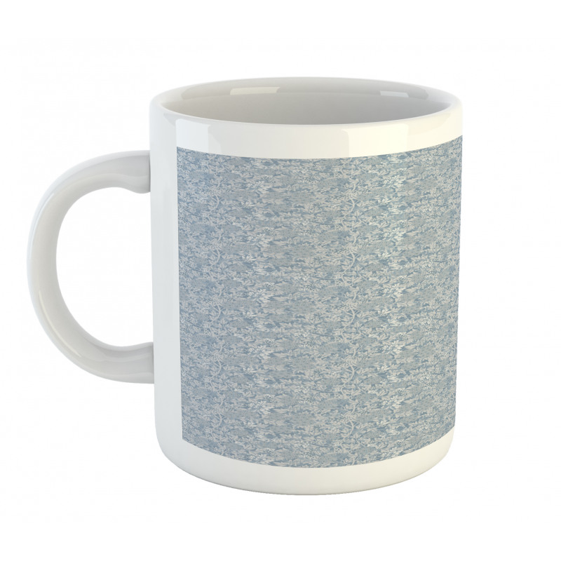 Botanical Dusty Blue Tones Mug