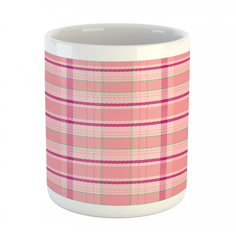 Tartan Plaid Pattern Squares Mug