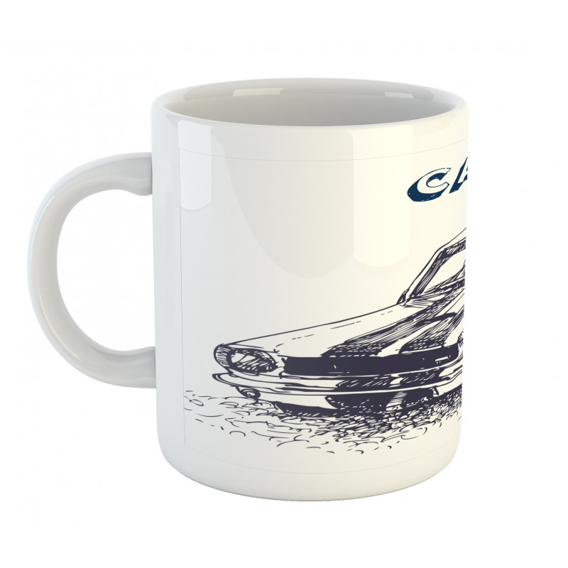 Sports Car Grunge Mug