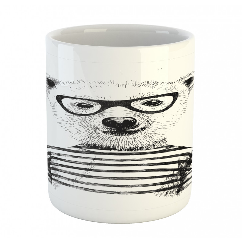Bear in Glasses Fun Mug