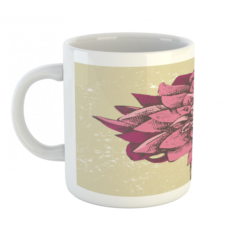Dahlia Flower Bohemian Mug