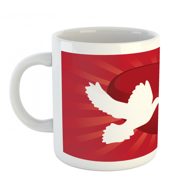 Doves Peace Symbol Romantic Mug