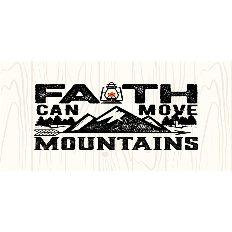 Faith Can Move Mountains Art Mug