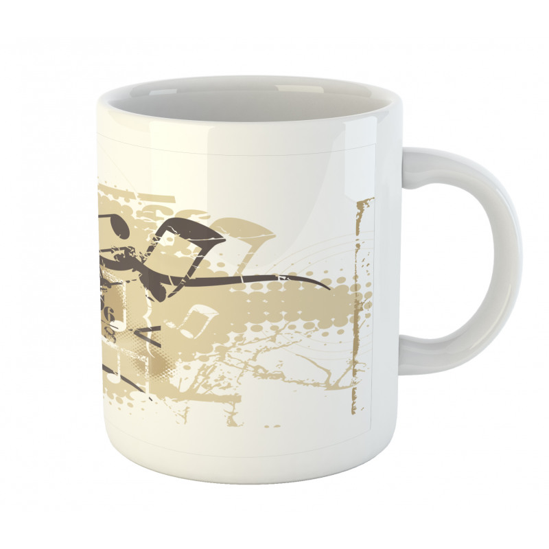 Treble Chef Halftone Motifs Mug