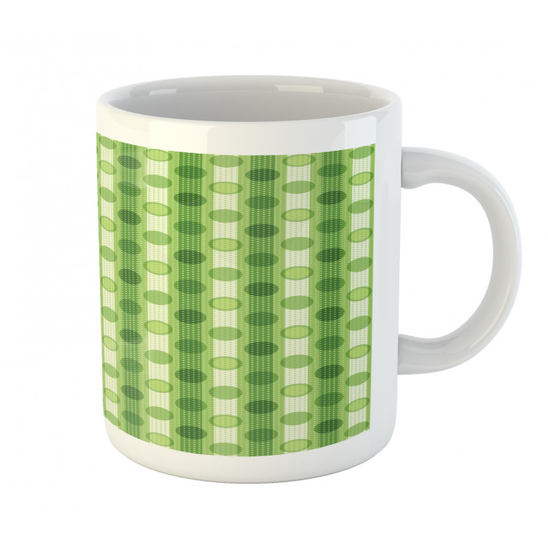 Polka Dots Striped Retro Mug