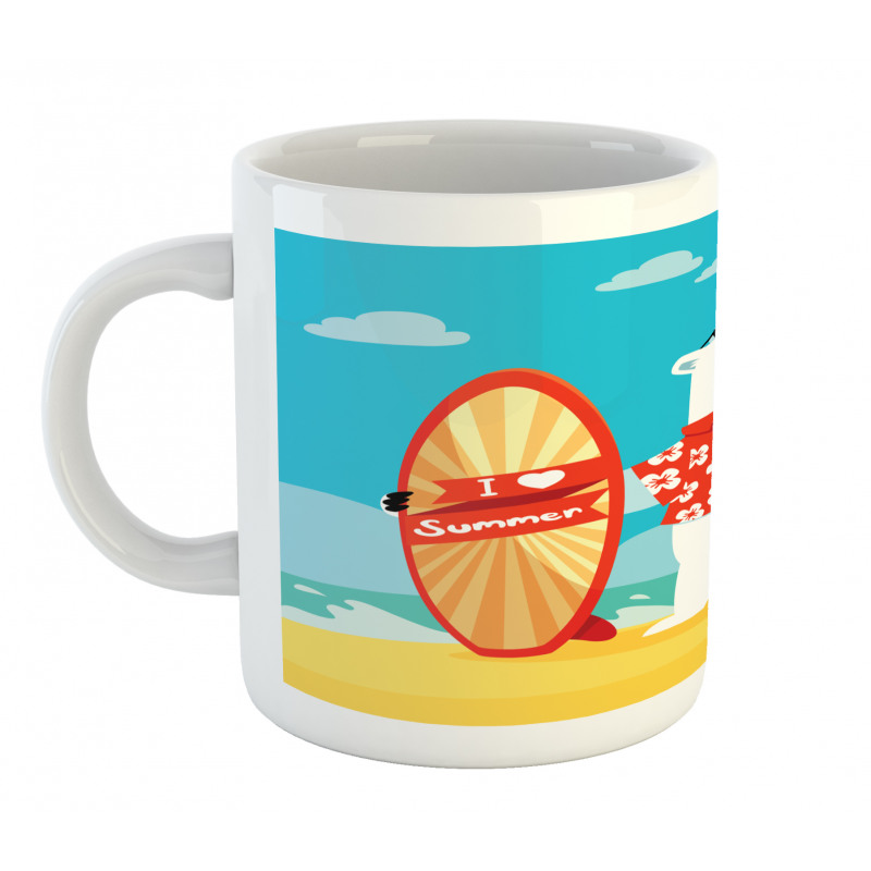 Polar Bear Selfie Surf Mug