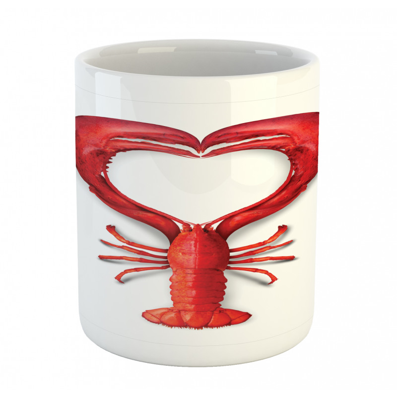 Seafood Lobster Heart Mug