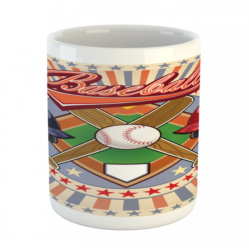 Retro Pop Art Baseball Mug