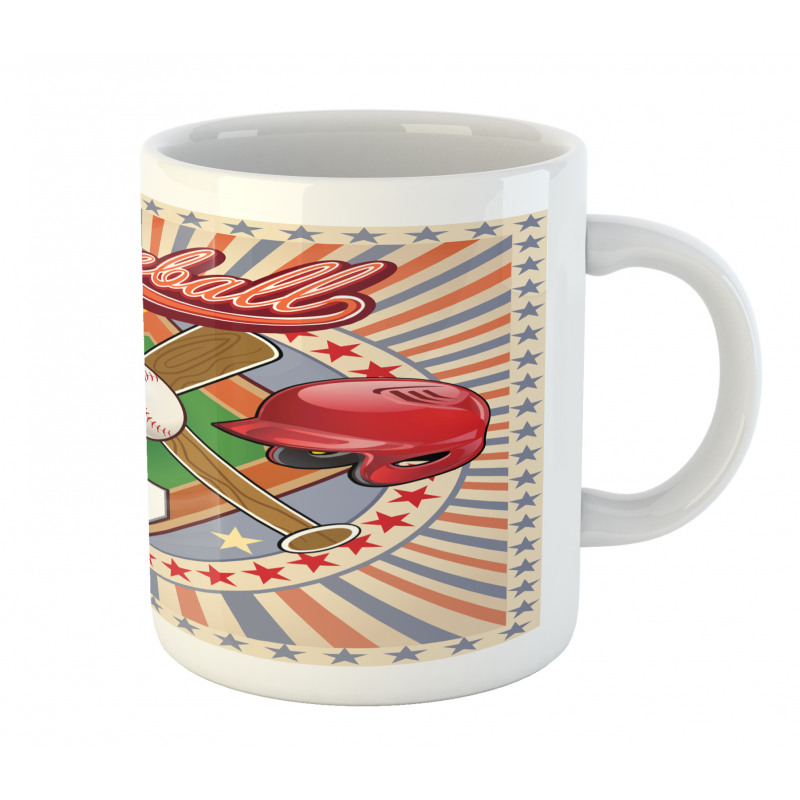 Retro Pop Art Baseball Mug