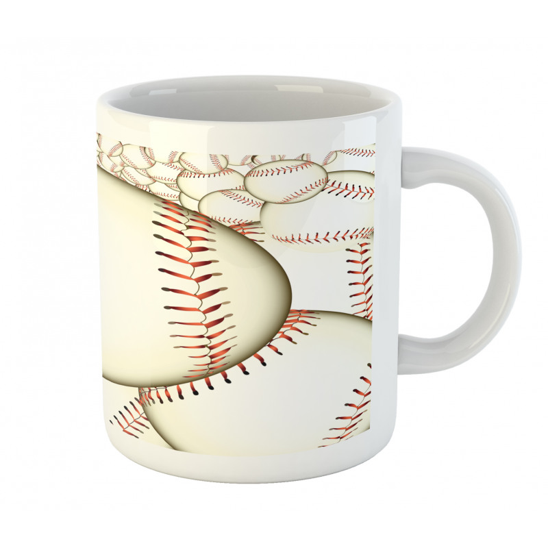 Baseball Ball Pattern Mug
