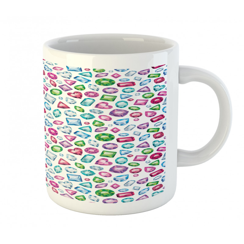 Hearts Diamonds Bridal Mug