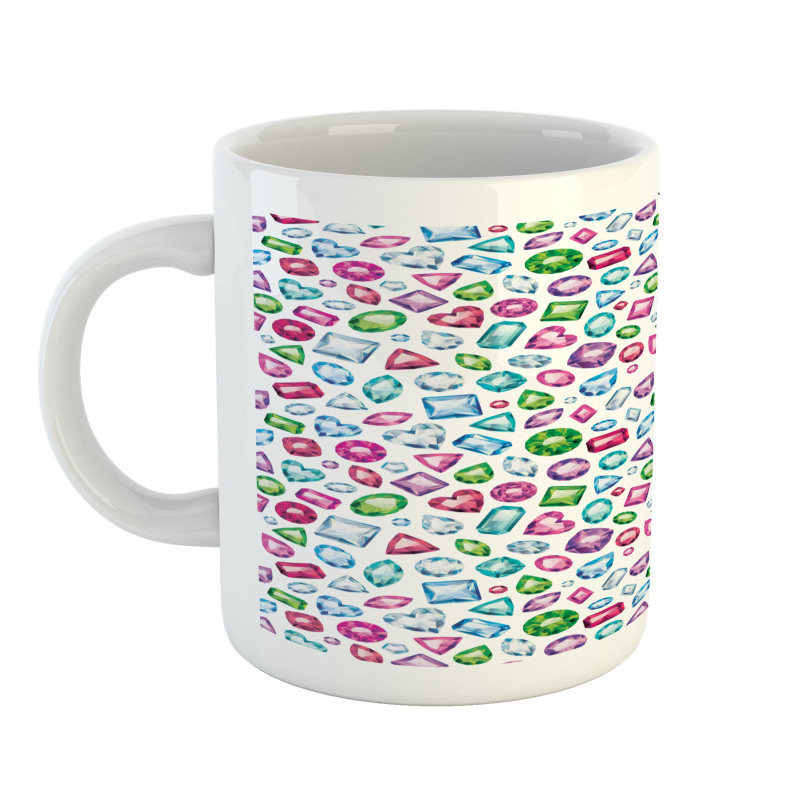 Hearts Diamonds Bridal Mug