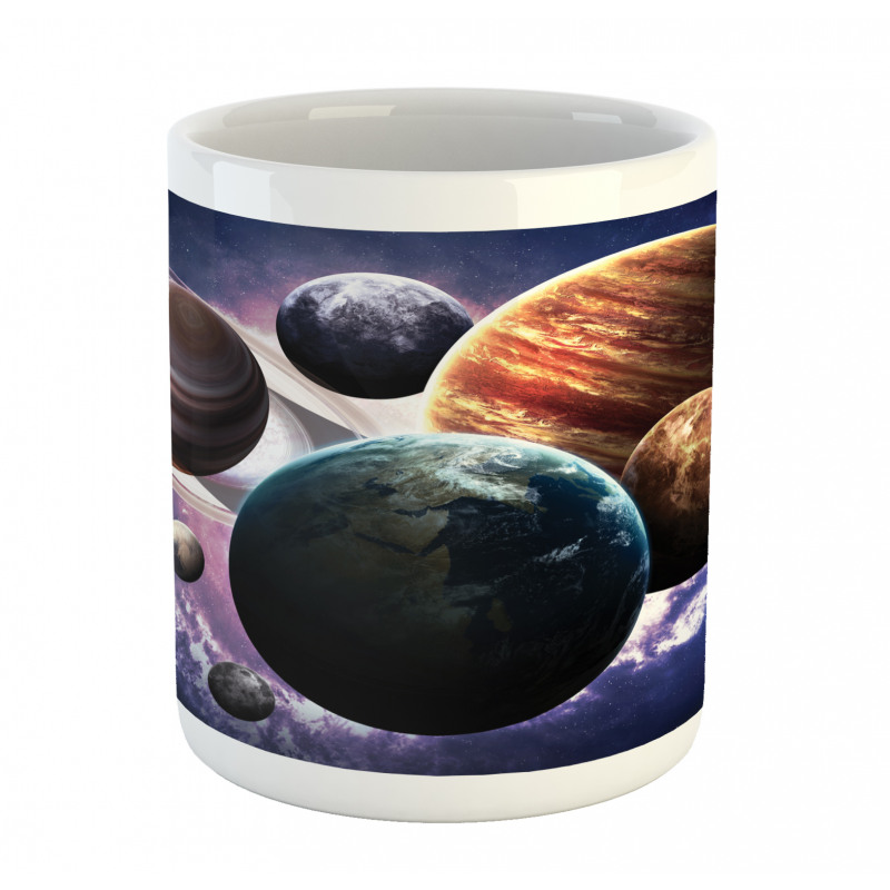 Milky Way Planets Space Mug