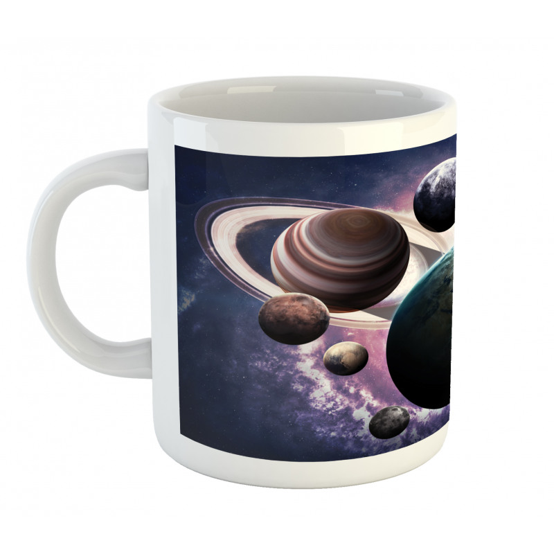 Milky Way Planets Space Mug