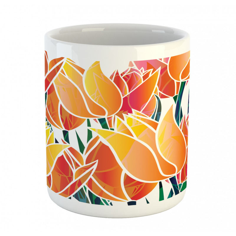 Floral Tulip Garden Mug