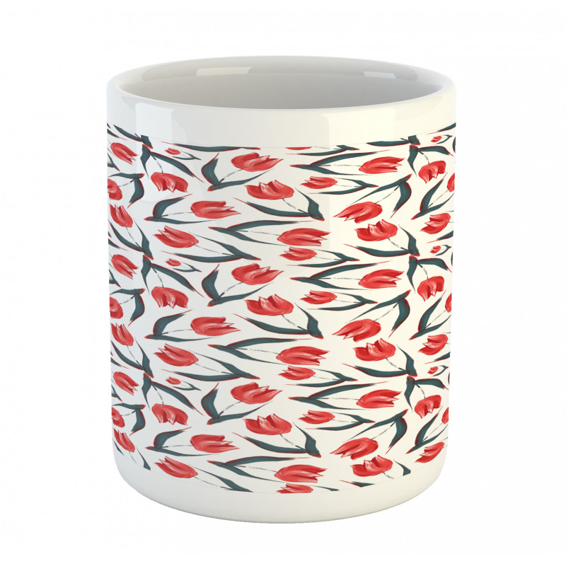 Vintage Inspired Tulips Mug